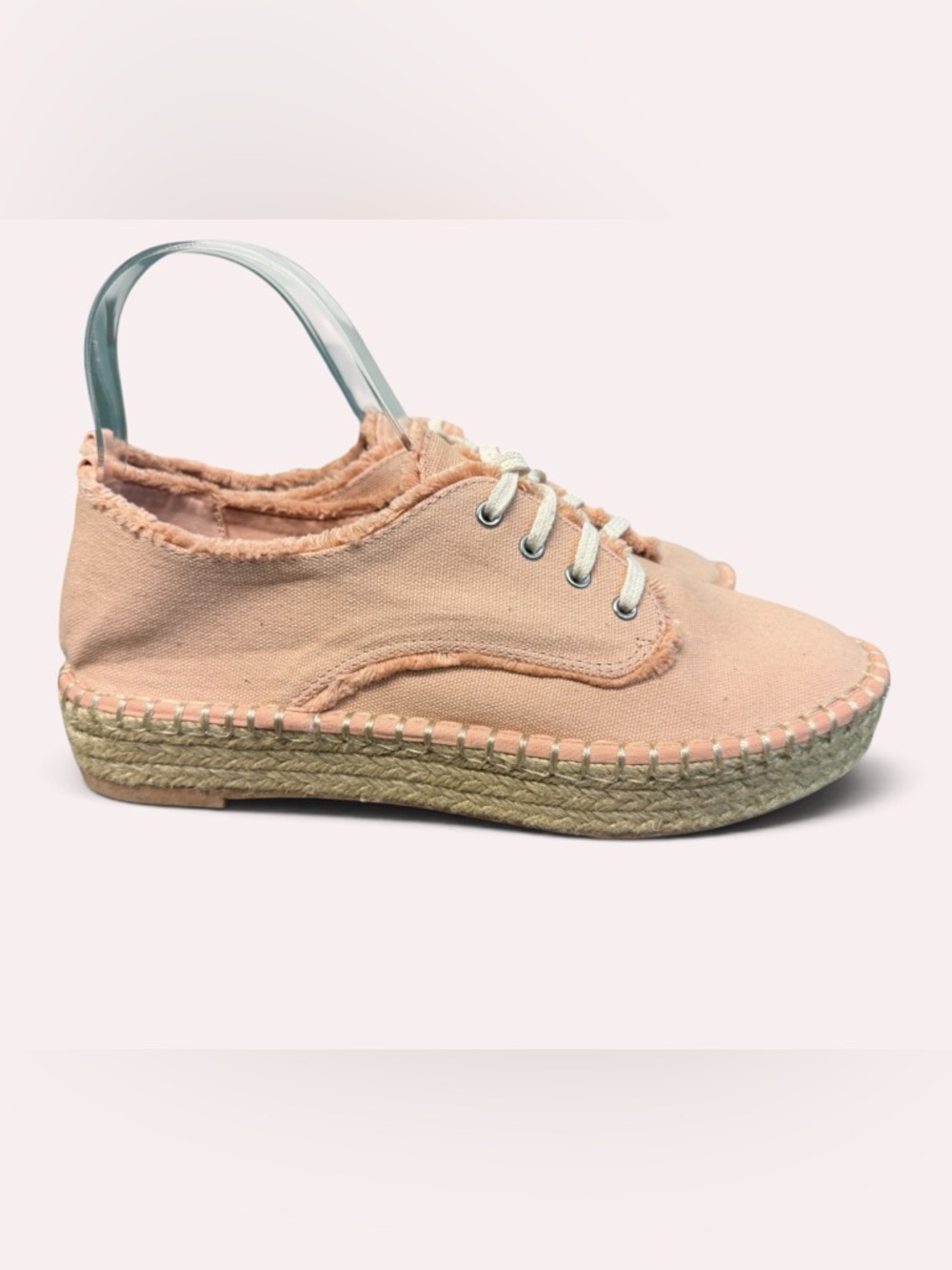 Dolce Vita Lace-Up Espadrille Sneakers - Blush Pink